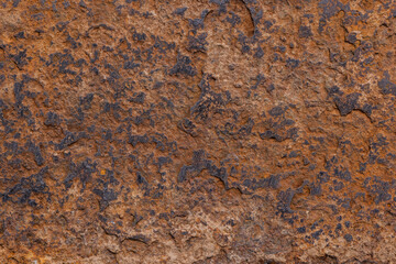 Rough textured thick rusty steel surface structure for texture and background