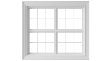 White window frame against black background clean modern architectural detail