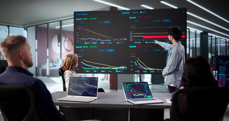 Stock Brokers Analyzing Past Trades