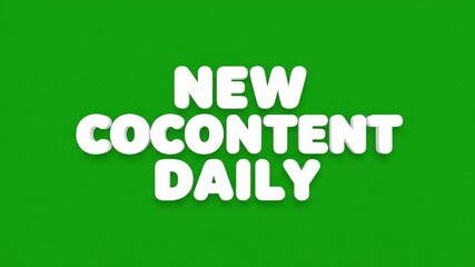 Text animation reveals new content daily