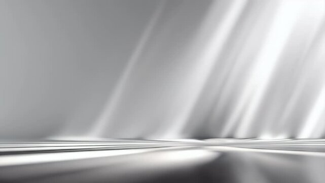 Light streaming into a gray room