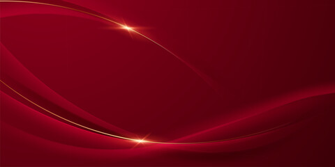 red background design With luxurious effect elements Vector illustration