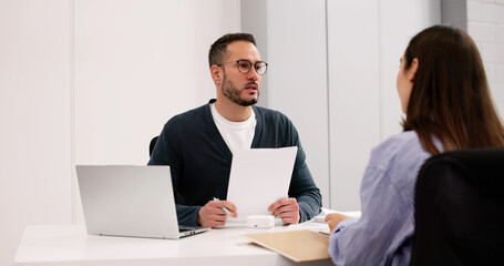 Professional Meeting: Executives Discussing New Contract