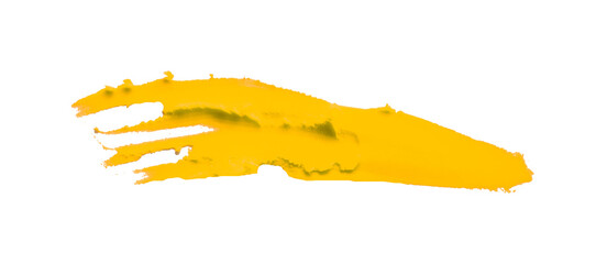 Yellow clay texture on transparent background.