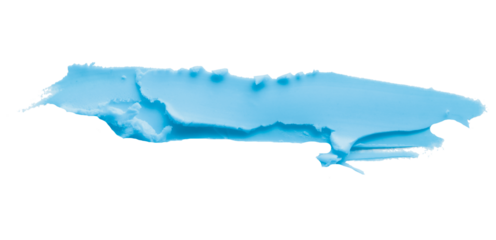 Light blue clay texture on a transparent background.