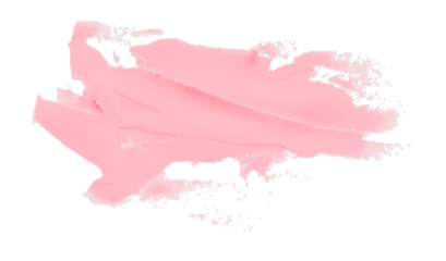 Pink clay texture on transparent background.