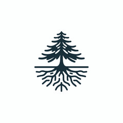 Rooted Cedar Tree Logo