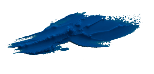 Blue clay texture on transparent background.