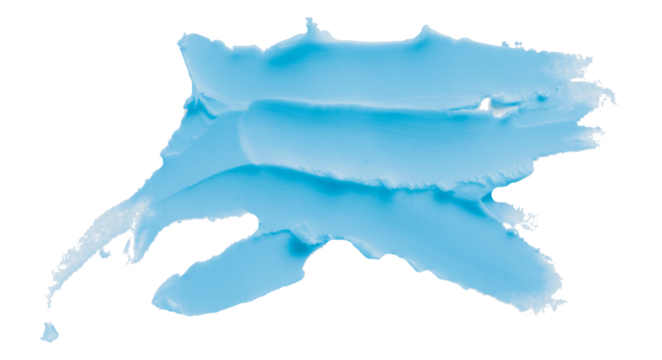 Light blue clay texture on a transparent background.