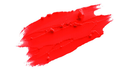 Red clay texture on transparent background.