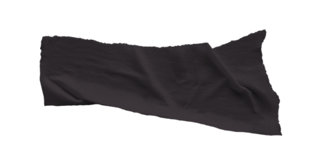 Black masking tape, plastic scotch on a transparent background.