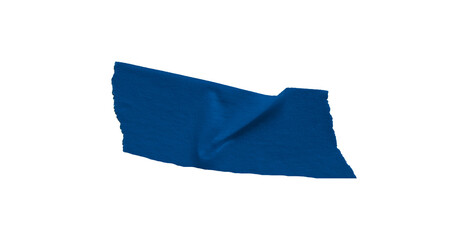 Fototapeta premium Blue masking tape, plastic scotch, on a transparent background.