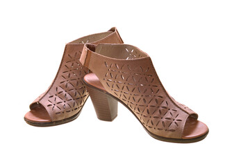 women shoes isolated on white background