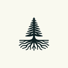 Rooted Cedar Tree Logo