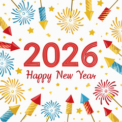 For your next holiday card design, consider a colorful vector illustration set featuring a happy sun symbol and a festive floral spring pattern decoration