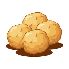 Tater tots logo vector illustration template. Simple design