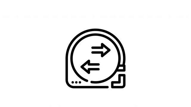 Data synchronization or transfer icon in black, suitable for tech presentations, software interfaces, and digital concept designs. Perfect for datarelated graphics.
