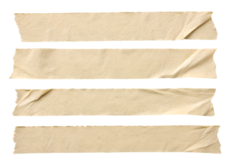 Textured Red Acrylic Paint Brush Stroke isolated on Transparent Background