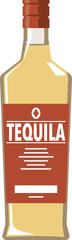 ボトルに入ったテキーラのイメージイラスト