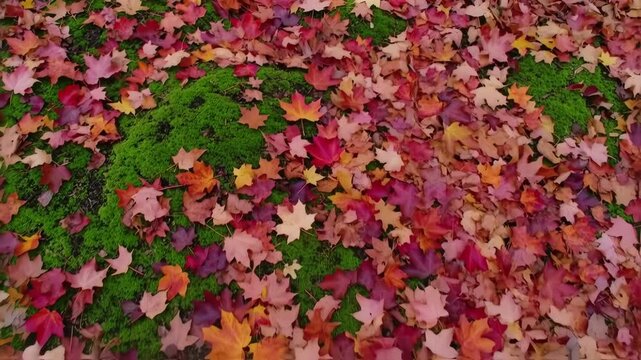 colorful leaves background