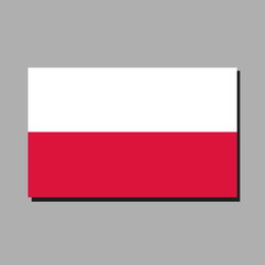 Official National Flag of Poland Vector Illustration