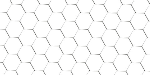 Abstract background with hexagons Abstract hexagon polygonal pattern background vector. seamless bright white abstract honeycomb background.	

