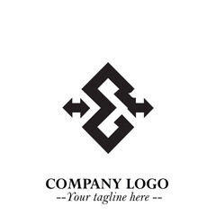 Fototapeta premium Sleek Electrical Logo Symbol on a Clean White Background for Modern Branding Design Elements Art