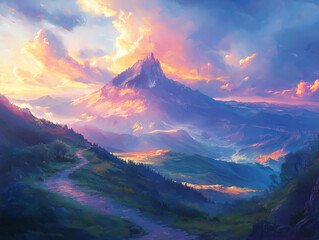 Soaring Mountains Open Skies and Roads Symbolizing Courage and Freedom