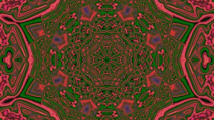 Motion background featuring vibrant red and green tunnel design with seamless looping for engaging visual experience