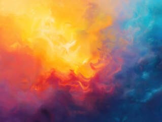 Gentle light and soft textures in abstract art of giving spirit