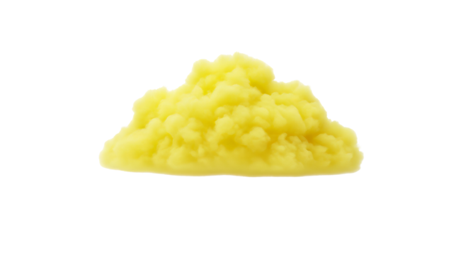 Creamy mashed potatoes side dish served perfect for food photography and culinary blog posts about comfort food on transparent background