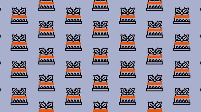Festive Pattern - Seamless Design with Gift Box Icons.