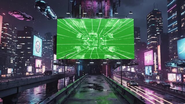 Cyberpunk night city vaporwave scene 1 with night city vaporwave effect cyberpunk style featuring cinematic, 4k, stock footage,