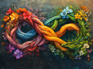 Tangled forms in nature mirror our human interconnectedness