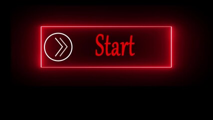neon text start on black background - Powered by Adobe