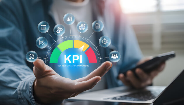 Businessman using digital technology to touch a virtual screen, symbolizing a global business connection and future online network communication