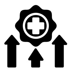 Obraz premium medical growth icon
