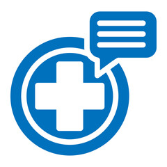 Obraz premium medical chat icon
