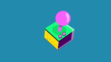 Vintage Gaming Joystick Animation