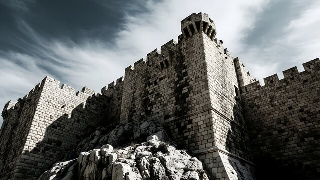 Ancient Citadel Walls, Tripoli, Lebanon