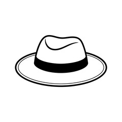 black hat isolated on white