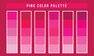 Pink Vector Color Palette