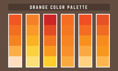 Orange Vector Color Palette