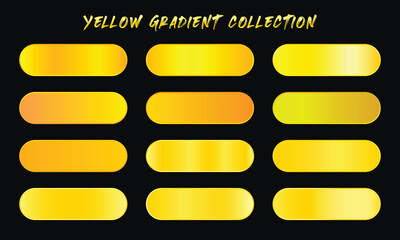 Yellow Gradients Swatches Set