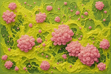 Seamless vector pattern featuring ripe summer berries and flowers on a sweet nature vine branch.