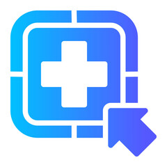 Fototapeta premium medical app icon