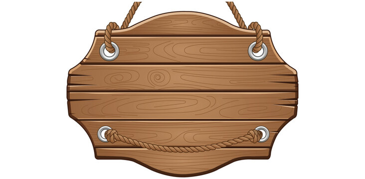 Rustic Wood Signboard Hanging with Rope Detail Old West Theme Western Decor Farmhouse Message Board Decorative Cartoon