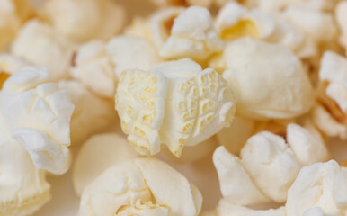 A close up of a bag of popcorn