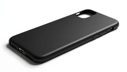 Sleek matte black phone case for modern mobile devices offering protection and style