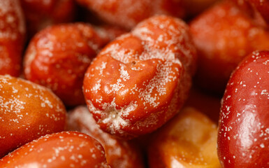 Jida berries close-up as background